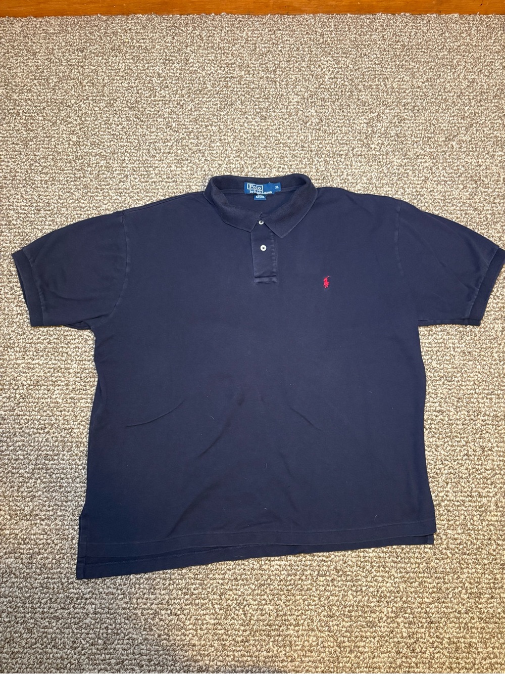 Polo by Ralph Lauren Navy Polo with Red Pony Embroidery